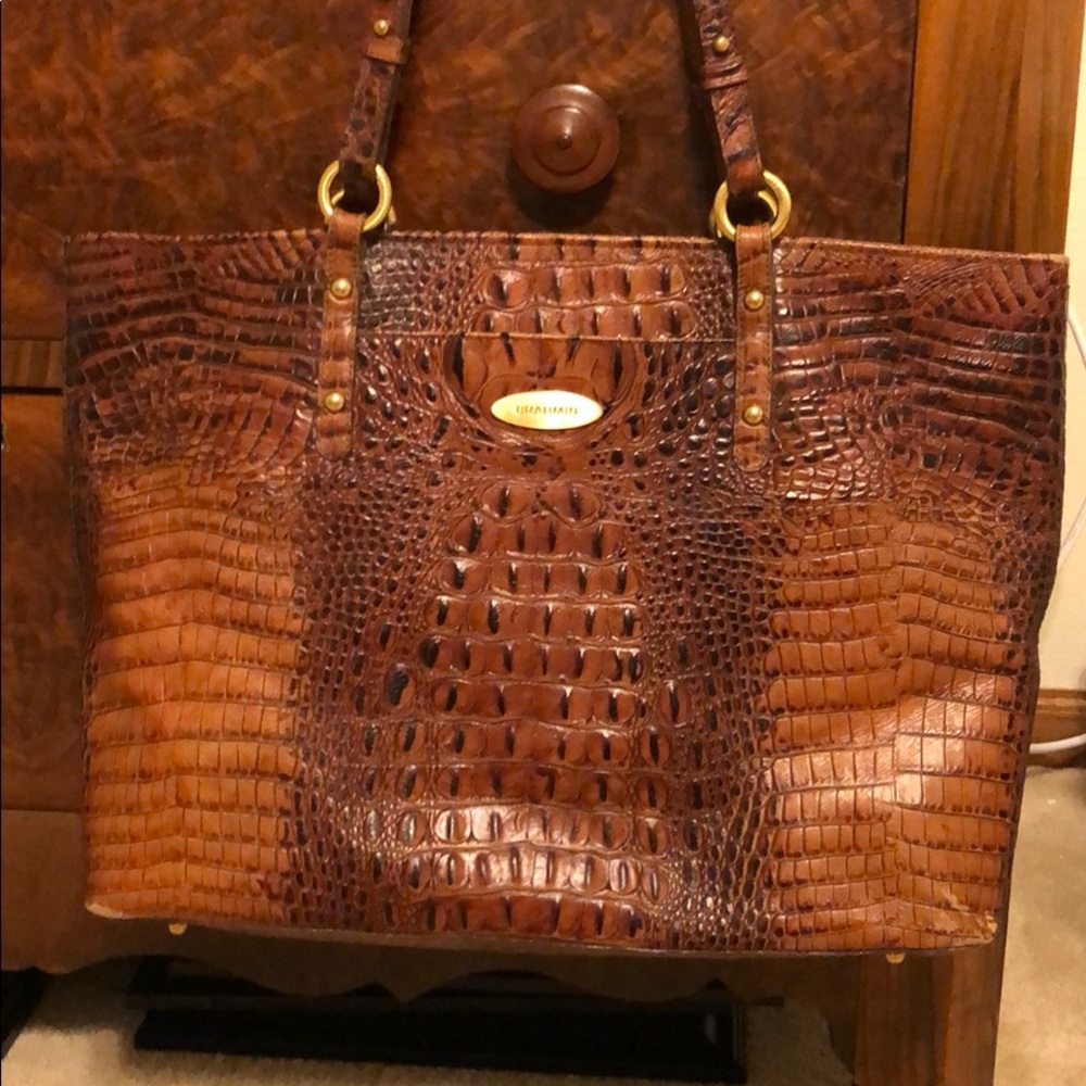 Brahmin Croc Shoulder Bag
